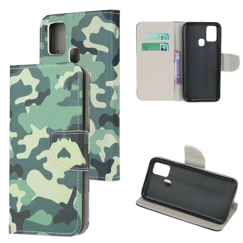 Samsung Galaxy A21s Militaire Camouflage Hoesje