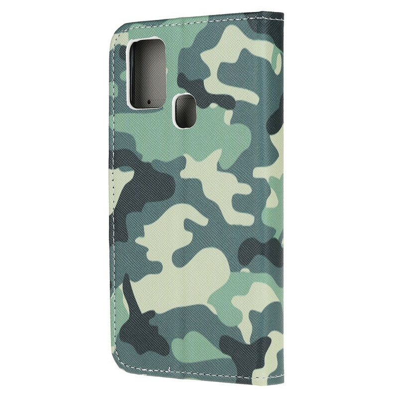 Samsung Galaxy A21s Militaire Camouflage Hoesje