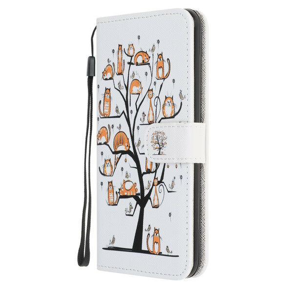 Samsung Galaxy A21s Funky Cats Koord Hoesje