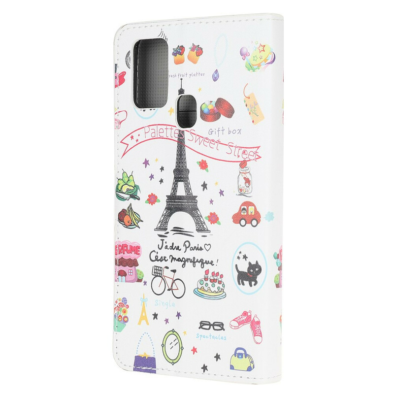 Samsung Galaxy A21s hoesje Ik hou van Parijs