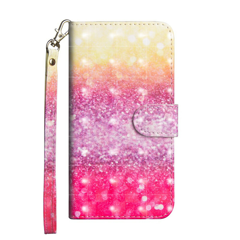 Samsung Galaxy A21s Glitter Hoesje Magenta's