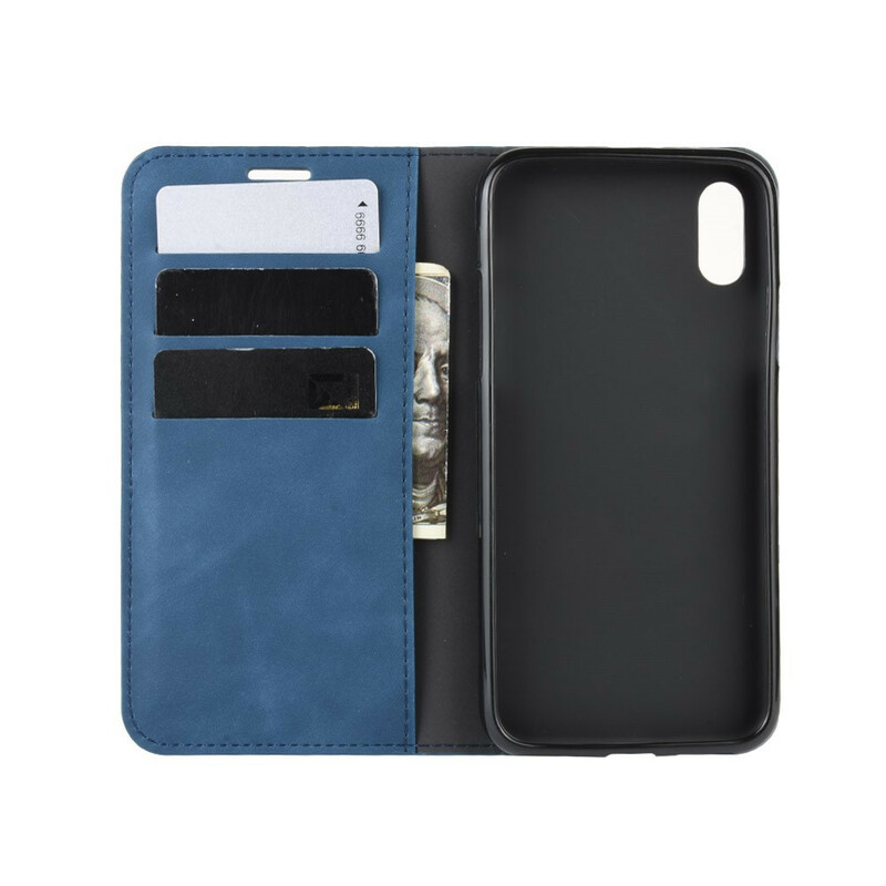 Flip cover iPhone XR Zacht Leder Effect Flip cover iPhone XR Zacht Leder Effect