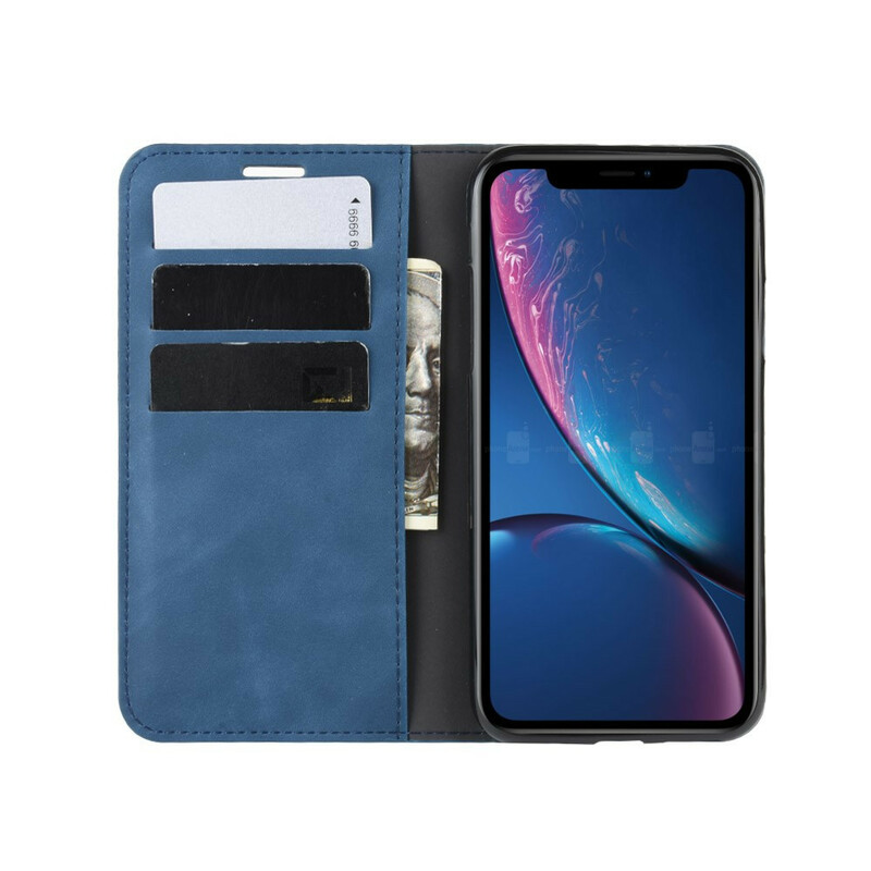Flip cover iPhone XR Zacht Leder Effect Flip cover iPhone XR Zacht Leder Effect