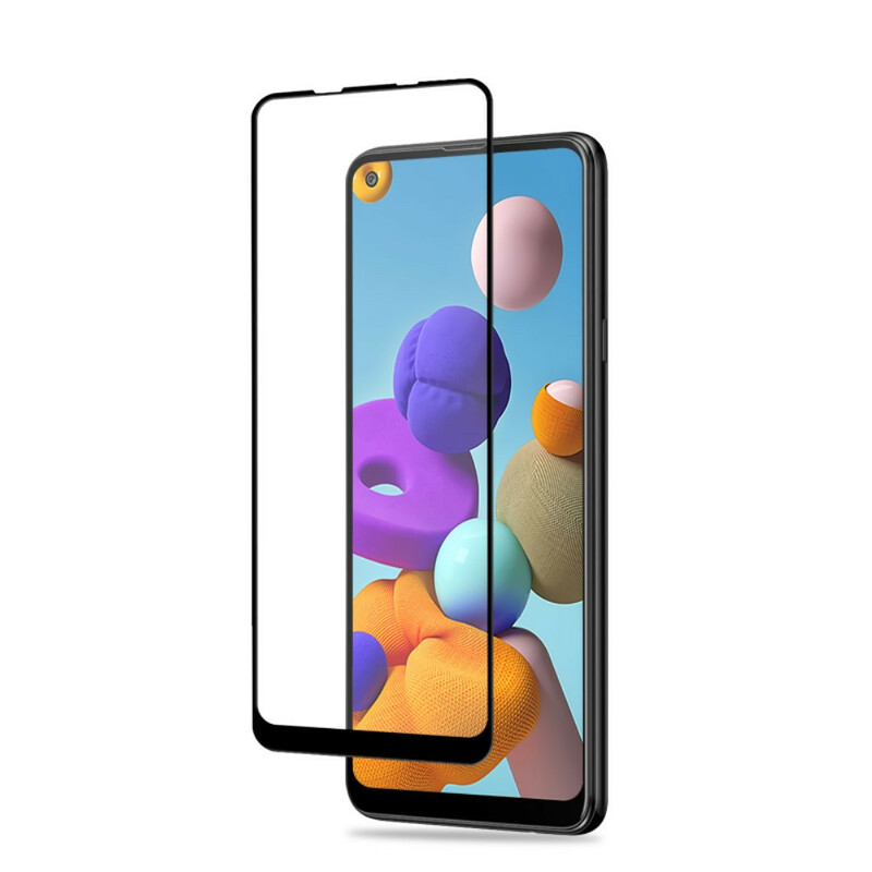 Samsung Galaxy A21s AMORUS gehard glazen screenprotector