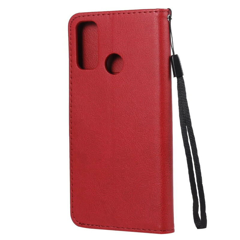 Huawei P Smart 2020 Leren Koord Hoesje Huawei P Smart 2020 Leren Koord Hoesje