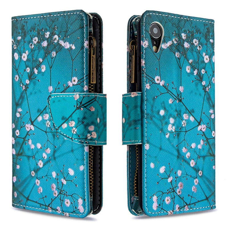 iPhone XR Hoesje met Rits Pocket Boom iPhone XR Hoesje met Rits Pocket Boom