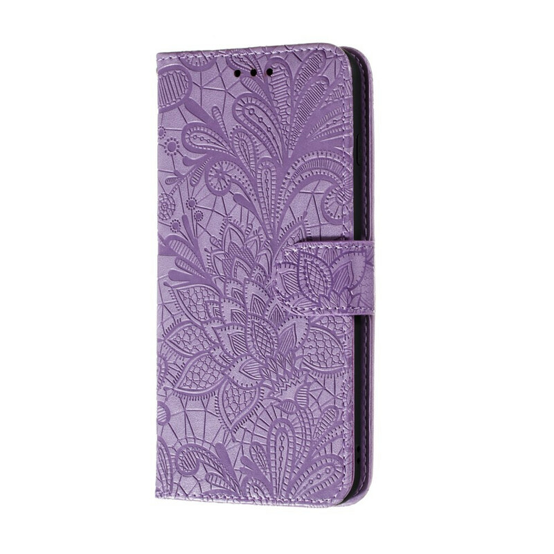 Samsung Galaxy A21s Tribal Bloem Koord Hoesje