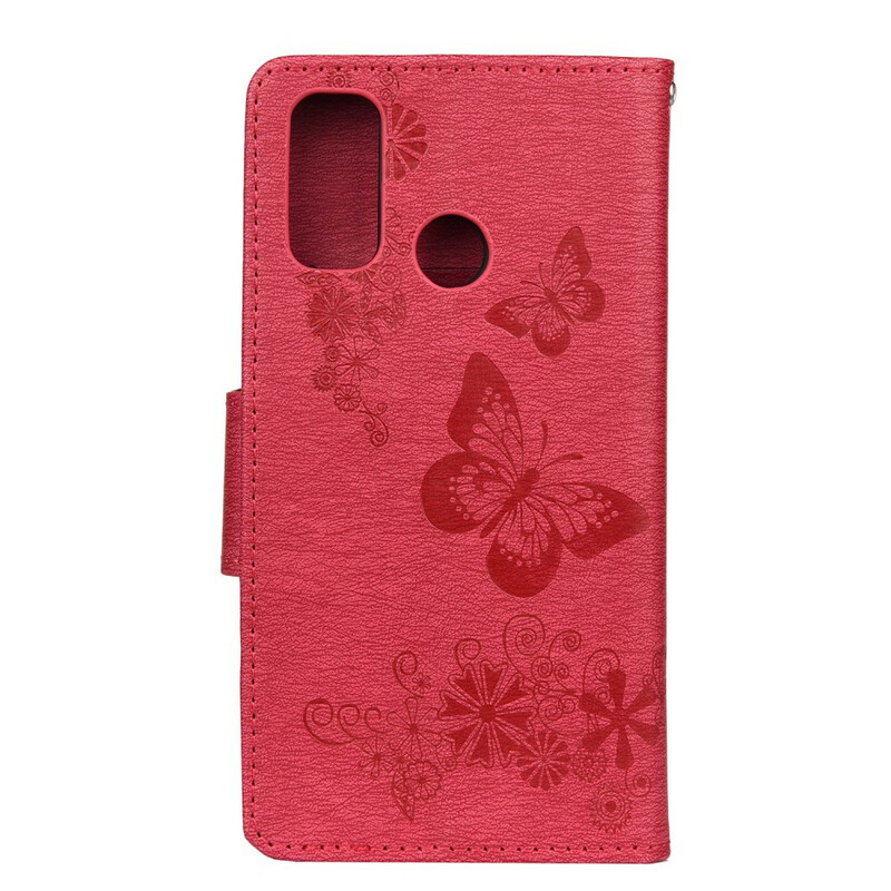 Hoesje Huawei P smart 2020 Schitterende Vlinders met Koord Hoesje Huawei P smart 2020 Schitterende Vlinders met Koord