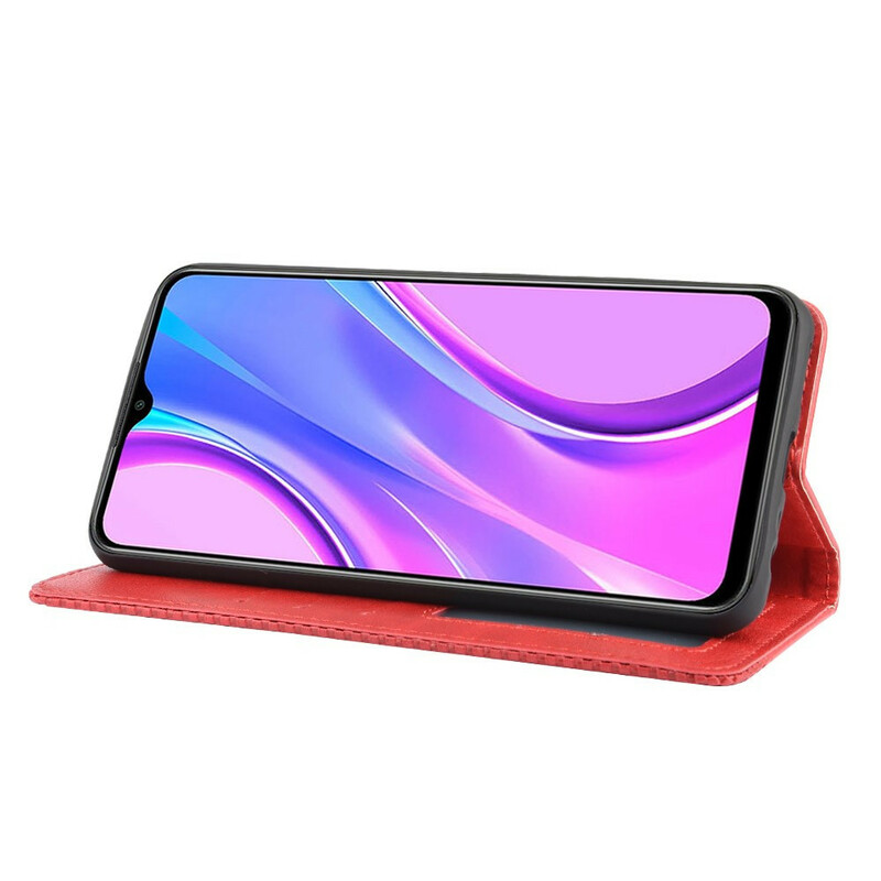 Flip Cover Xiaomi Redmi 9 Vintage Lederen Effect Stijlvol