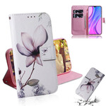 Xiaomi Redmi 9 Bloem Hoesje Oud Roze