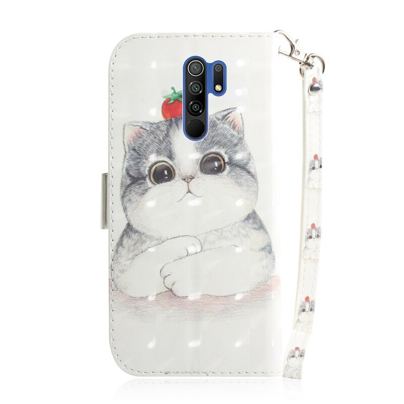 Xiaomi Redmi 9 Tomato Lanyard Cat Case