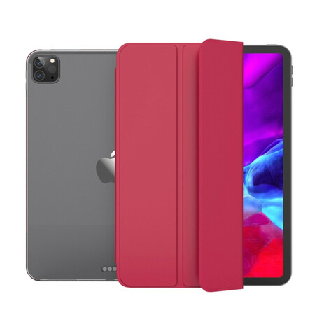 Smart Case iPad Pro 12.9" (2020) Kunstleer en transparant