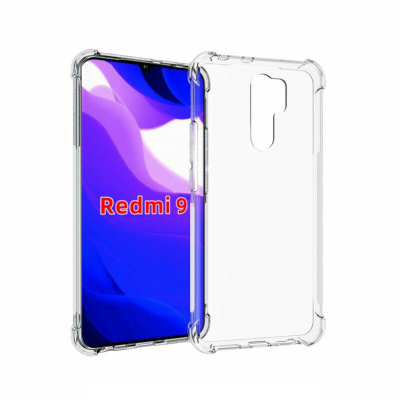 Xiaomi Redmi 9 Transparante Shell versterkte hoeken