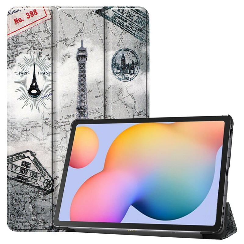 Smart Case Samsung Galaxy Tab S6 Lite Eiffeltoren Retro