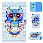 Samsung Galaxy Tab S6 Lite Hoesje Tribal Uil