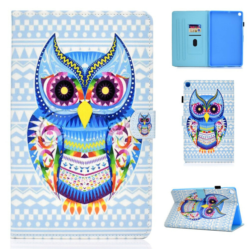 Samsung Galaxy Tab S6 Lite Hoesje Tribal Uil