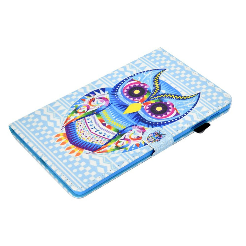 Samsung Galaxy Tab S6 Lite Hoesje Tribal Uil