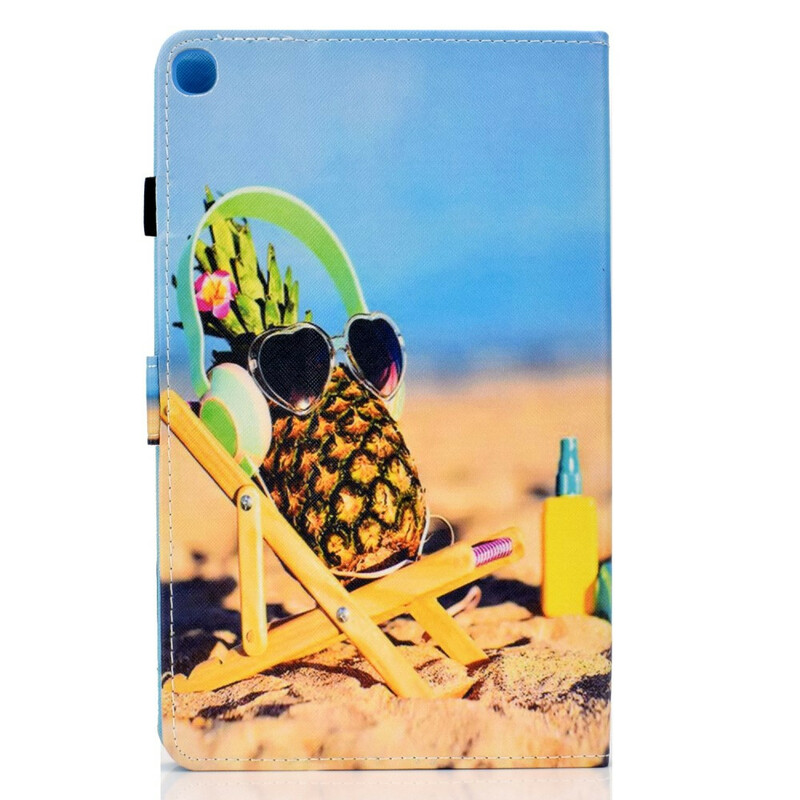 Samsung Galaxy Tab S6 Lite Hoesje Ananas Strand