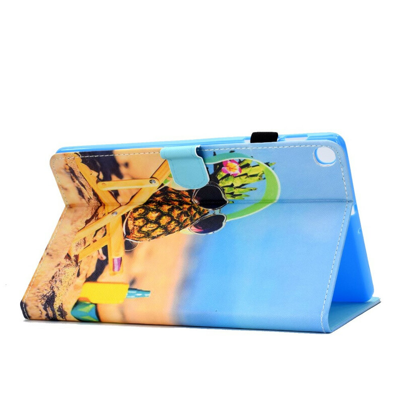 Samsung Galaxy Tab S6 Lite Hoesje Ananas Strand