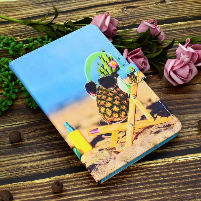 Samsung Galaxy Tab S6 Lite Hoesje Ananas Strand