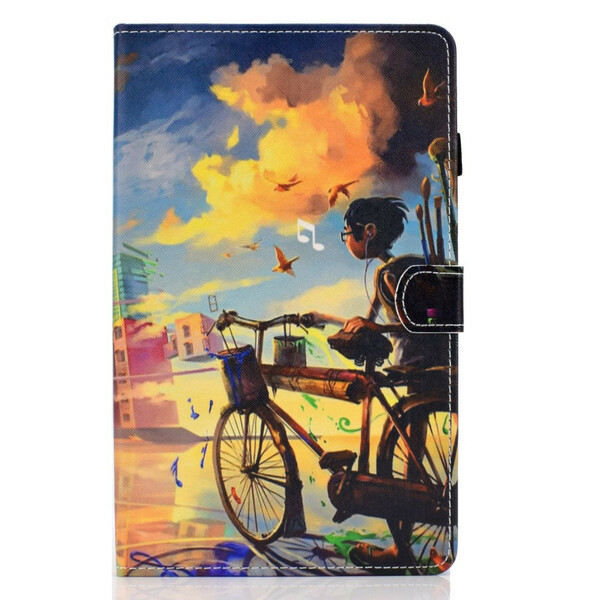 Samsung Galaxy Tab S6 Lite fiets case kunst