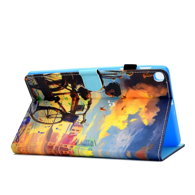 Samsung Galaxy Tab S6 Lite fiets case kunst