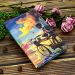 Samsung Galaxy Tab S6 Lite fiets case kunst