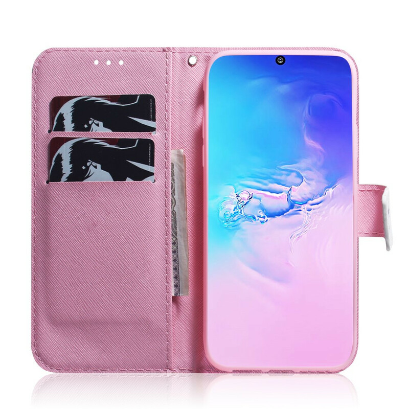 Samsung Galaxy S10 Lite Hoesje Oud Roze Bloem