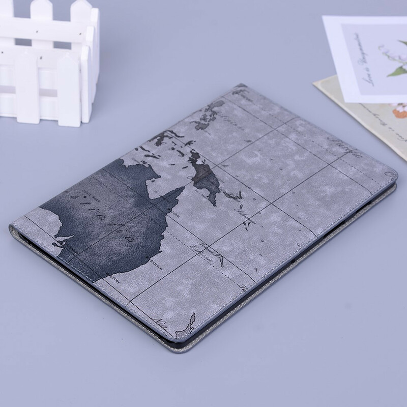 Samsung Galaxy Tab S6 Lite Vintage Kaart Etui Samsung Galaxy Tab S6 Lite Vintage Kaart Etui
