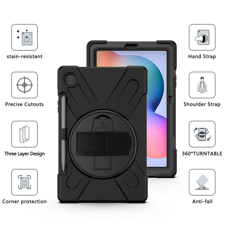 Samsung Galaxy Tab S6 Lite Utra Bestand Geval met Koord Samsung Galaxy Tab S6 Lite Utra Bestand Geval met Koord
