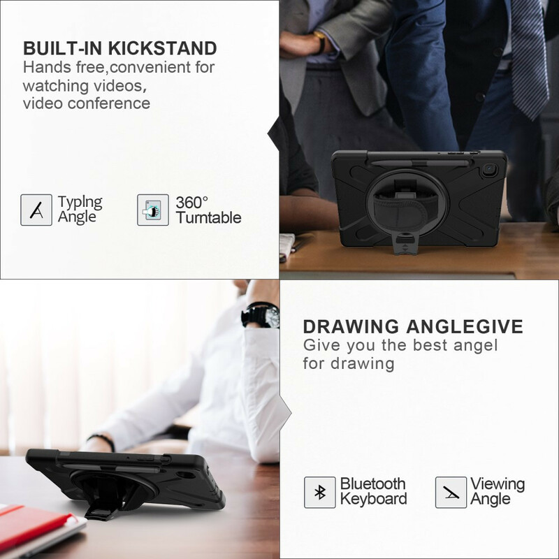 Samsung Galaxy Tab S6 Lite Utra Hardcase met riem Samsung Galaxy Tab S6 Lite Utra Hardcase met riem