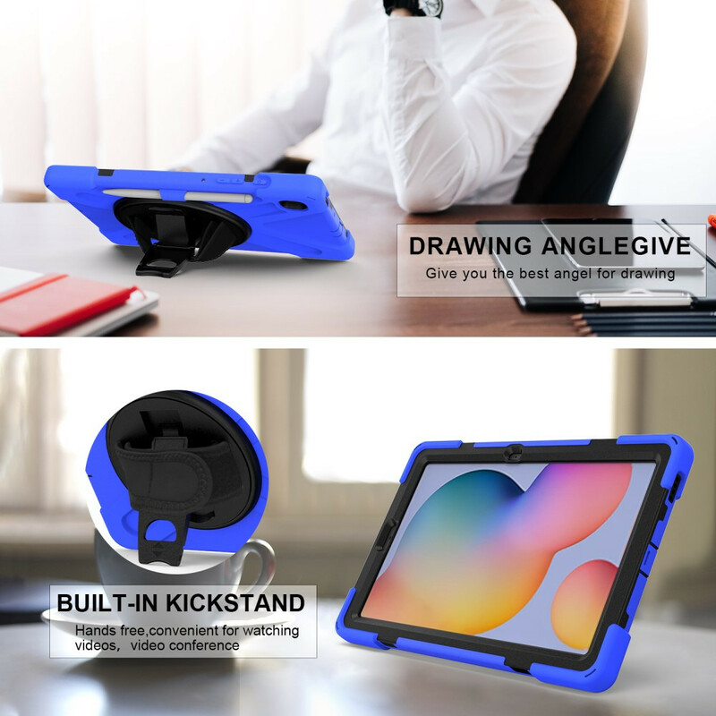 Samsung Galaxy Tab S6 Lite Utra Hardcase met riem Samsung Galaxy Tab S6 Lite Utra Hardcase met riem