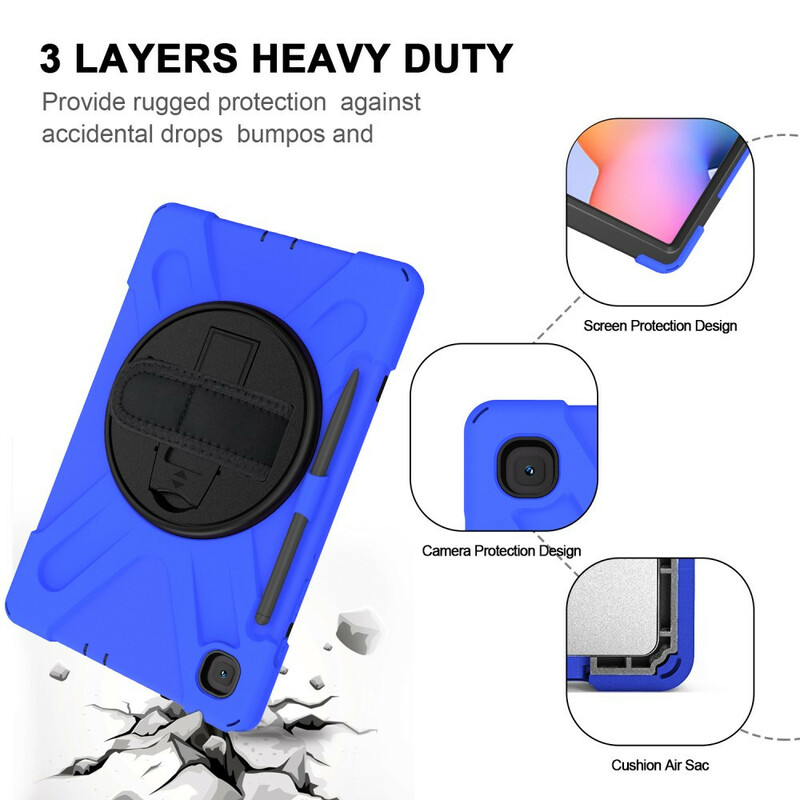 Samsung Galaxy Tab S6 Lite Utra Hardcase met riem Samsung Galaxy Tab S6 Lite Utra Hardcase met riem