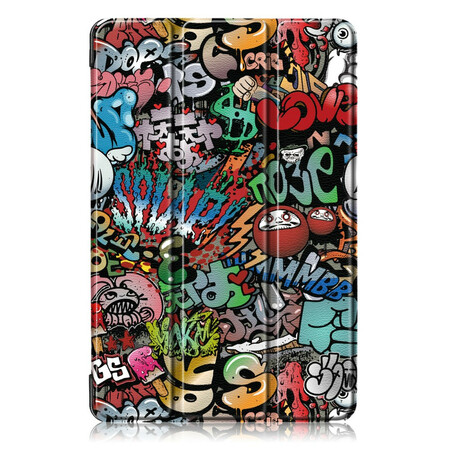Smart Case Samsung Galaxy Tab S5e Graffiti Versterkt