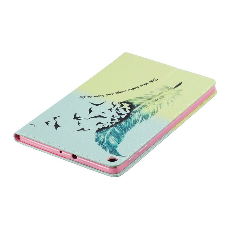 Samsung Galaxy Tab A 10.1 (2019) Feather Learn To Fly Hoesje