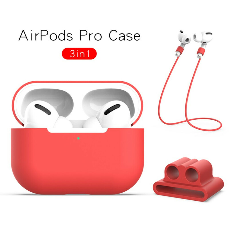 AirPods Pro Silicone Hoesje met Koptelefoonsnoer