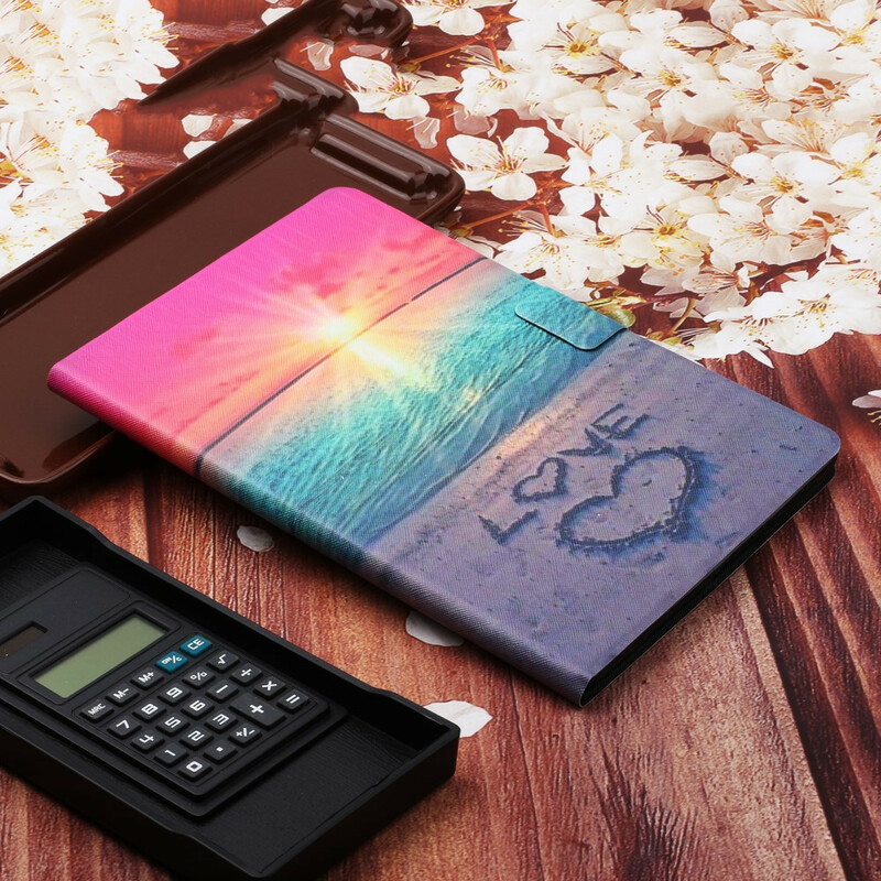 Samsung Galaxy Tab A 10.1 hoesje (2019) Zonsondergang Liefde