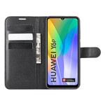 Hoesje Huawei Y6p Leder Klassiek Litchi
