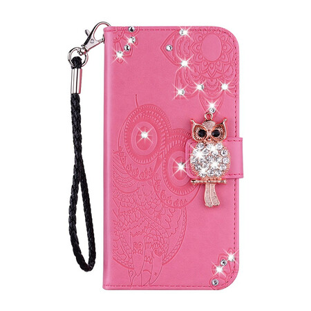 Hoesje Huawei Y5p Uil Mandala en Charm