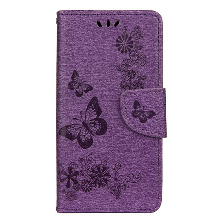 Huawei Y5p Hoesje Alleen Vlinders met Koord