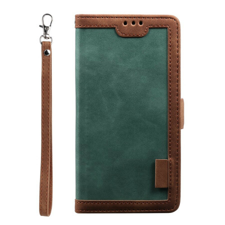 Samsung Galaxxy Note 20 Retro Kunstlederen Hoesje met Koord