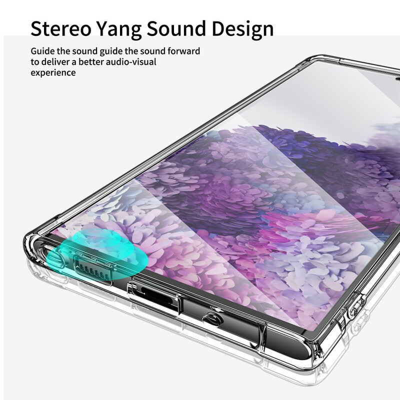 Samsung Galaxy Note 20 Transparant Geval LEEU Beschermende Kussens