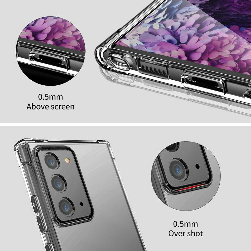 Samsung Galaxy Note 20 Transparant Geval LEEU Beschermende Kussens