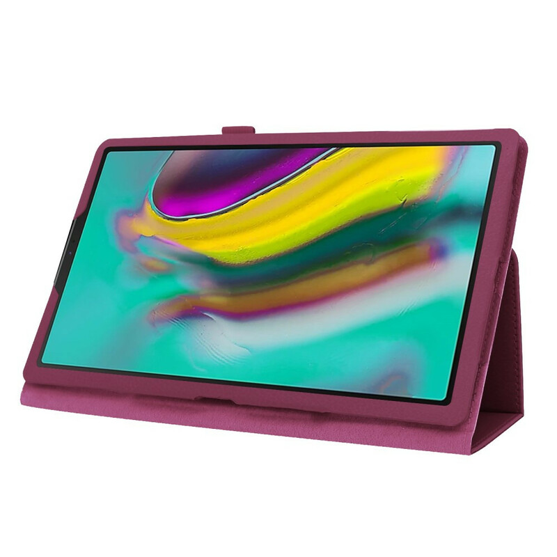 Samsung Galaxy Tab A 10.1 (2019) 2 flappen kunstleer Lychee case