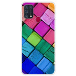 Samsung Galaxy M31 Hoesje Gekleurde Kubussen