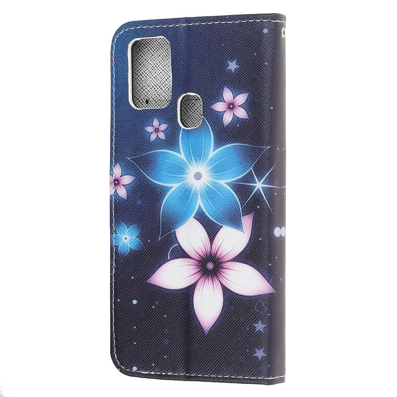 Samsung Galaxy M31 Lanyard bloem case