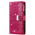 Samsung Galaxy Note 20 Glitter Portemonnee Zip Case