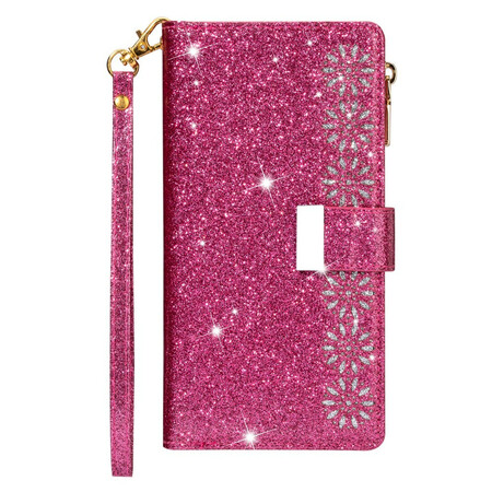 Samsung Galaxy Note 20 Glitter Portemonnee Zip Case