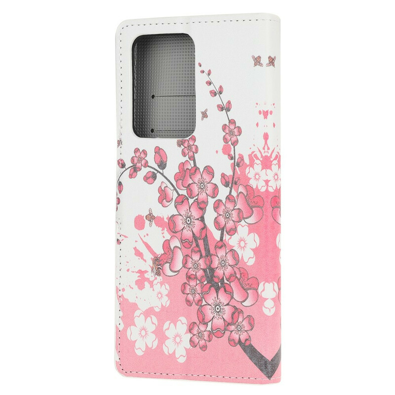 Samsung Galaxy Note 20 Ultra Tropische Bloemen Hoesje