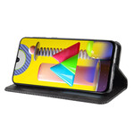 Flip cover Samsung Galaxy M31 leer effect vintage stijlvol
